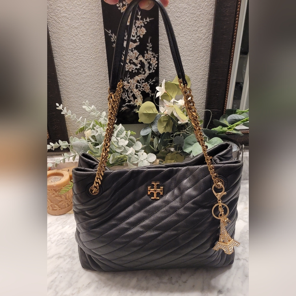 EUC Tory Burch KIRA CHEVRON TOTE Bag